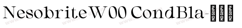 NesobriteW00 CondBla字体转换